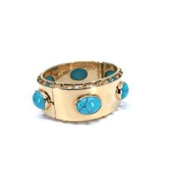 Turquoise Gold Bangle