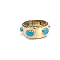 Turquoise Gold Bangle
